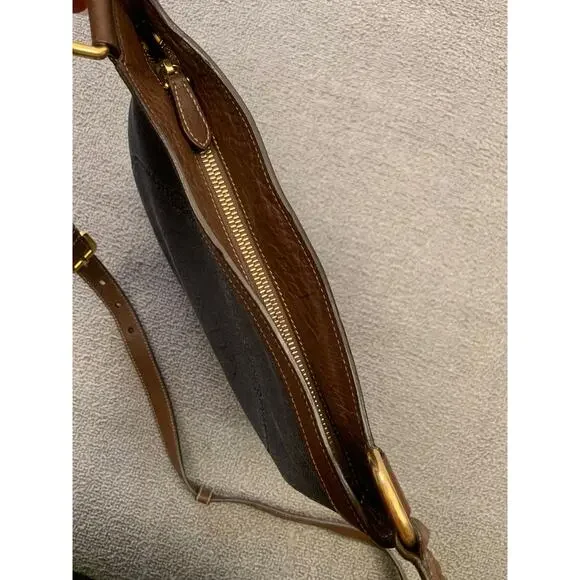 Prada Women Blue Brown Leather Crossbody‎ Bag - Picture 6 of 9